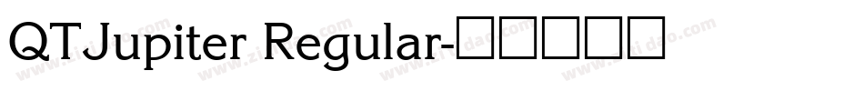 QTJupiter Regular字体转换